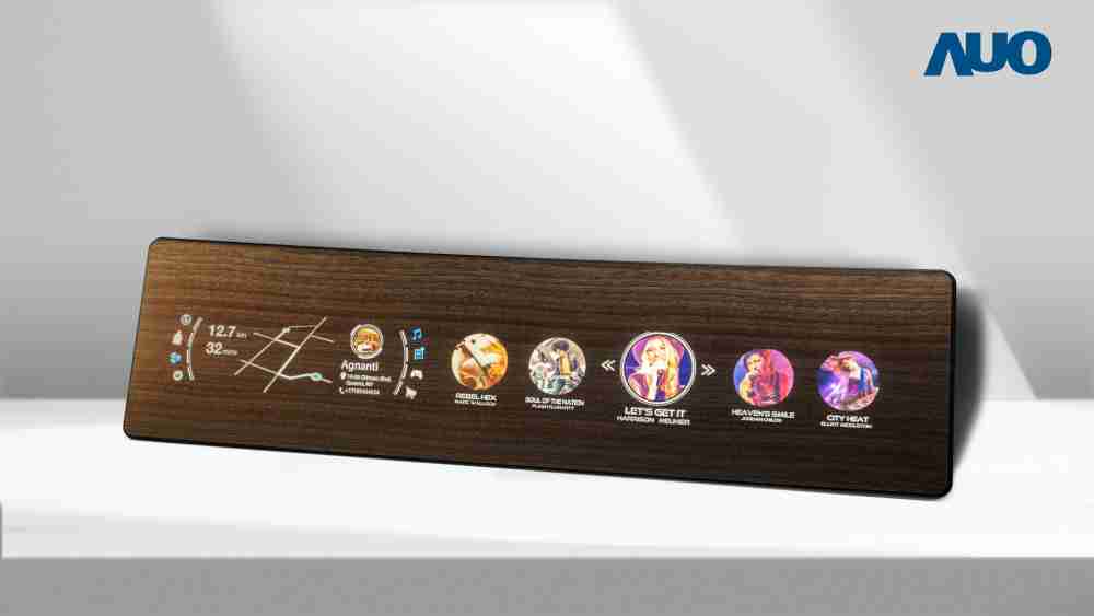 NG大舞台研发全球最高穿透度达80%的AmLED木纹显示器，，，，可于使用时呈现高亮度、、清晰可见的信息，，，，并在不使用时回归为单纯的饰板，，，节能兼具美观